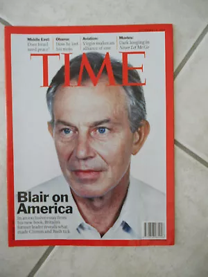 TIME Magazine September 13 2010 Tony Blair Clinton & Bush Obama Virgin Israel • $7.99