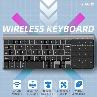 59 Keys Thin Wireless Keyboard With Touchpad For Android Windows PC Tablet PC • $33.99