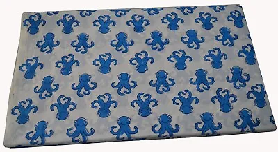 15 Yard Anokhi Octopus Fabric Hand-Block Running Cotton Summer Fabric Print_311 • $60.44