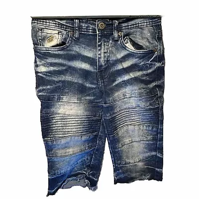 Vtg Rocawear Jean Shorts Boys 12 Blue Denim  Bermuda Roc Y2k 25” Waist Unisex • $14