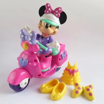FISHER PRICE MINNIE MOUSE BOWTIQUE SCOOTER | Disney Minnie's Fashion Ride 14 Cm • £23.94
