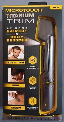 MicroTouch Titanium Haircut & Body Trimmer Professional Grade Edge & Groom New • $13.99