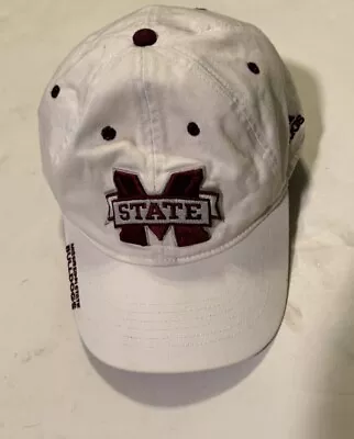 Adidas Climalite Mississippi State Bulldogs Fitted Baseball Cap L/ XL White!! • $17