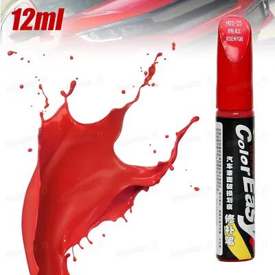 For Car Color Fix Pen DIY Auto Paint Repair Brush Touch Up Scratch Remover Red • $2.99