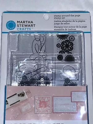 Martha Stewart Stamp Around The Page Stamp Set  6 Pieces Decoration Crafting New • $14.99