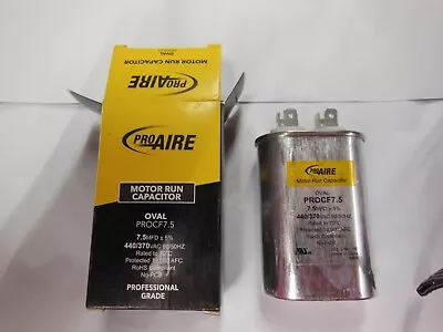 Perfect Aire Proaire 370/440v 7.5mfd Oval Motor Run Capacitor • $10.50