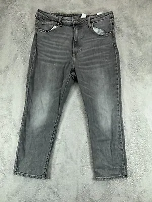 Womens Jeans 12P Petite Vintage Slim High Waist Gray Stone Wash 32x24 H&M &Denim • $18.77