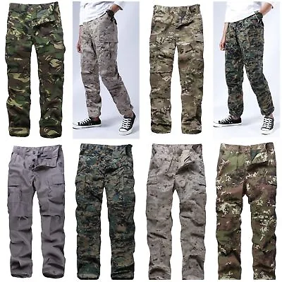 Mens Tactical Military Army Combat BDU Pants Casual Camouflage Cargo Pants • $38.99