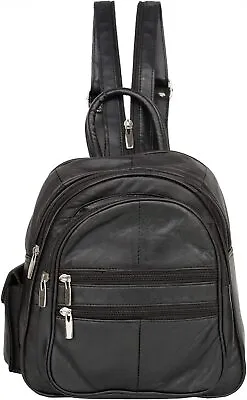 Liberty Leather Carry On Sheep Nappa Leather 12  Mini Backpack Purse • $19.99