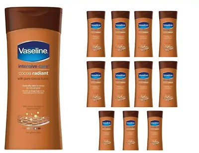 Vaseline Intensive Care Cocoa Radiant Lotion Heals Dry Skin 200ml / Pack Of 12 • £28.12