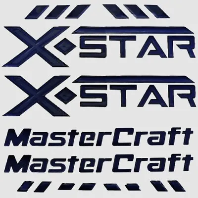 MasterCraft Boat Raised Decals 7501594 | X Star Navy Blue (Kit) • $309.32