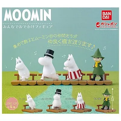 MOOMIN Going Out With Everyone Figure Capsule Toy 4 Types Full Comp Set Gacha • $44.03