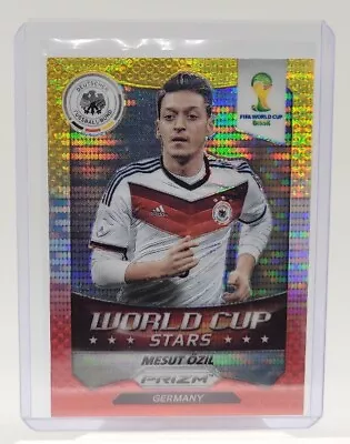 MESUT OZIL Germany 2014 Panini Prizm World Cup Stars Yellow & Red Pulsar Prizms • $13.97