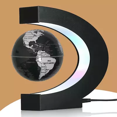 RTOSY Magnetic Levitation Floating Globe With LED Light Desk Gadget Decor & • $47.67