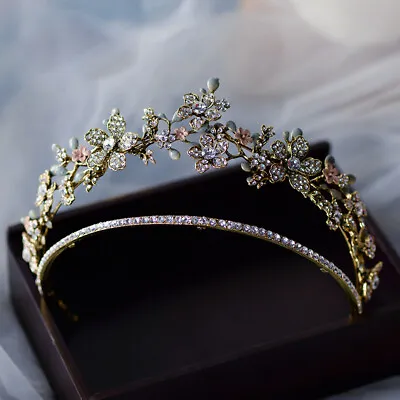 £63.97 • Buy Baroque Rhinestones Bridal Crowns Diadem Wedding Headband Accessories Tiara