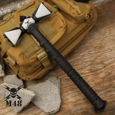 M48 Double Headed Viking Battle War Hammer Survival Hunting Tactical Axe Knife • $79.99