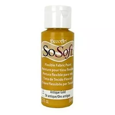 £3.59 • Buy DecoArt SoSoft Acrylic Fabric Paint 59ml (2oz)