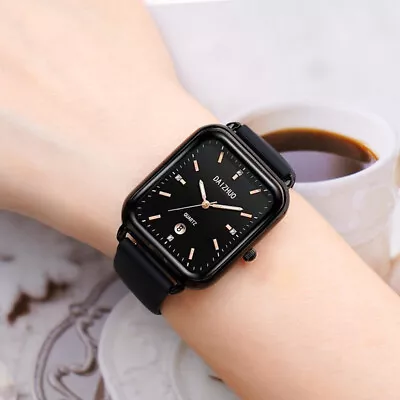 New Lady Wristwatch Woman Fashion Watch Leather Band Quartz Calendar Luminous • $21.32