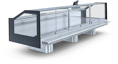 Serve Over Counter Square Remote Version Meat Butcher Display 3 Sizes Brand New • £3150