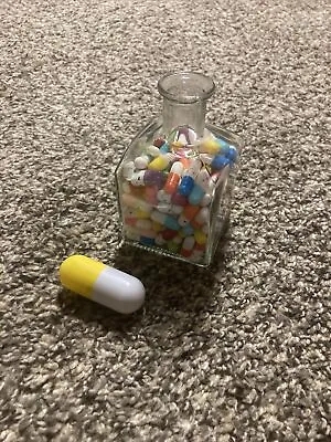 Message Capsules Happy Pills With Pen And Cute Jar Love Notes 100 Valentines • $15