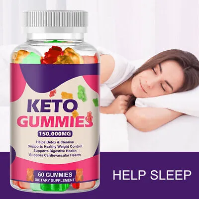 Keto Diet Gummies Fat Burn Carbs Blocker Detox Weight Loss Slimming Cleansing • £9.28