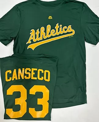 Jose Canseco Majestic MLB Shirt Oakland A's Athletics  Mens Medium New • $21.99