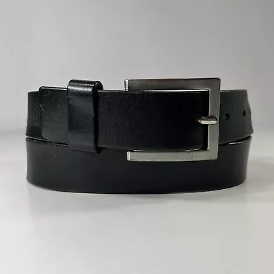 H&M Black Leather Dress Belt - Men's Size 36 • $11.20