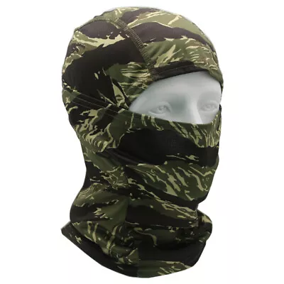 Tactical Camouflage Balaclava Hood Face Mask Breathable Motorcycle Face Cover • $9.39