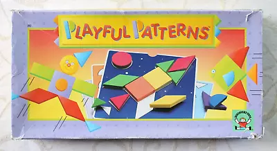 Rare Vintage Game Discovery Toys PLAYFUL PATTERNS Design Activity Shapes Cards • $12.99