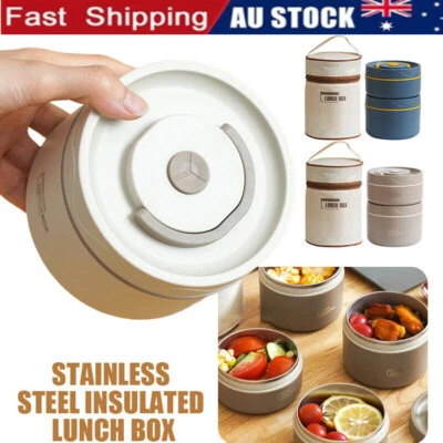 $15.55 • Buy Lunch Box Thermos Food Flask Stainless Steel Insulated Food Soup Jar Container