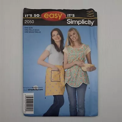 Simplicity Sewing Pattern 2050 Womens Aprons Size OSZ Vintage 2011 FF • $15