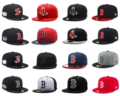 Boston Red Sox Baseball Cap 59FIFTY Hat 5950 Unisex Fitted Hat~ • $14.79