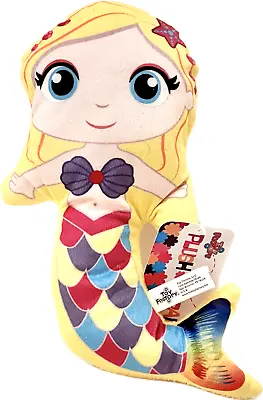 Yellow Mermaid Plush Paradise Doll 8-9  Colorful Rainbow Stuffed Toy Factory NEW • $5.37