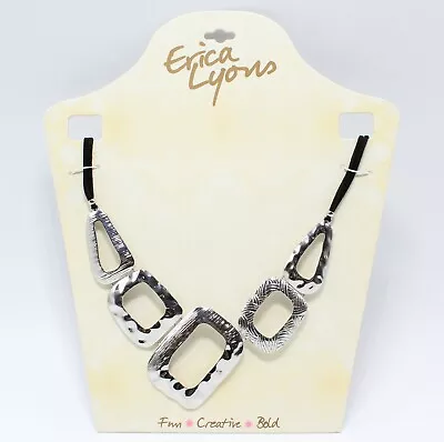 New Erica Lyons Silver Statement Necklace #N2779 • $8.99