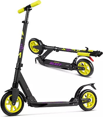 Foldable Scooter For Kids 10 Years+ Adults Teens Kick Ride On 2 Big Wheels Case • £59.99