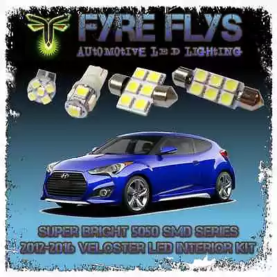 White LED Interior Lights Package Kit For 2012-16 Veloster 8 Pcs 5050 Series SMD • $14.49