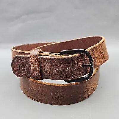 Main Street Forge Bootlegger Size 40 Brown Full Grain Leather Belt Made In USA • $32.99