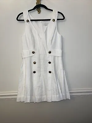 Zimmermann Linen Nautical Style White Dress • $260