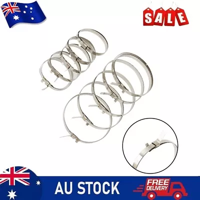 10x Universal CV & Tie Rod Boot Clamp 10*7mm 19*10mm Stainless Steel Crimp Clamp • $12.31