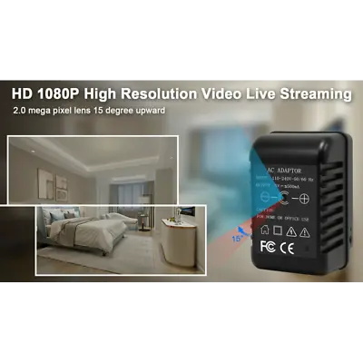 Nanny Cam Cell Phone Charger | Hd1080p | Live View | Night Vision | 128gb | Usa • $249