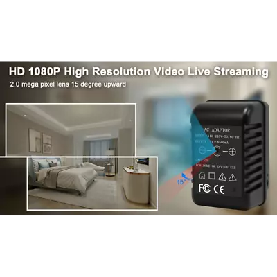 Nanny Cam Cell Phone Charger | Hd1080p | Live View | Night Vision | 64gb | Usa • $239