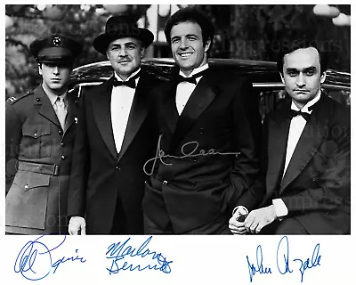 The Godfather Cast Al Pacino Marlon Brando James Caan Fredo Signed 8x10 REPRINT • $18.99