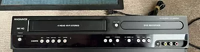 Magnavox ZV427MG9 HDMI DVD Record/VCR 4 Head DVD Powers On Tape Stuck For Parts • $59