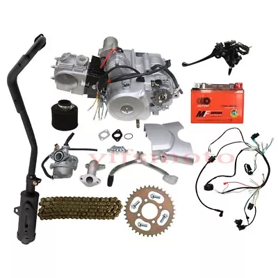 125cc 4-stroke Engine Motor W/Battery For Go Kart 4 Wheeler TRX90 Apollo SSR SDG • $489.33