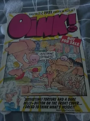 Oink! Comic Preview Issue June 1986 With Poster Stunning Condition • £8