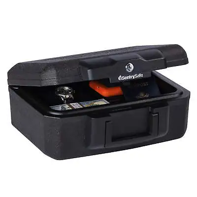 SentrySafe 1200 Fire-Resistant Box Safe With Key Lock 0.18 Cu. Ft. Black • $29.98