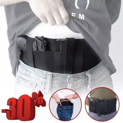 Concealed Carry Belly Band Holster With Magazine Pocket/Pouch & 2 Elastic Straps • $12.10