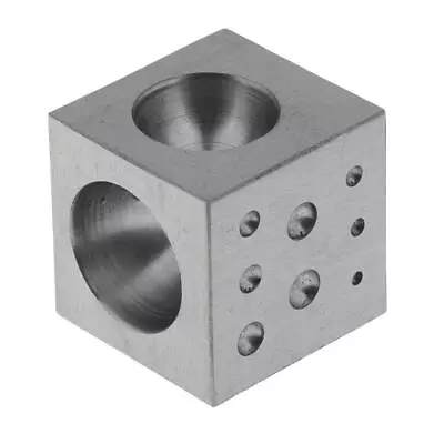 Metal Forming Block Dapping Block Cube Jewelry Shaping Forming Tool 18Cavity • £23.15