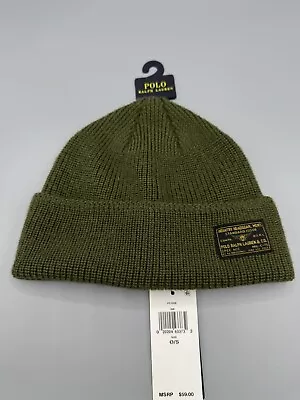 Polo Ralph Lauren Vintage Naval Watch Merino Wool Beanie NWT • $29.99