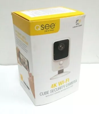 NICE  Q-SEE  4K UHD Smart Home Wi-Fi Cube Camera (White)  Free Ship MSRP $190 • $48.98